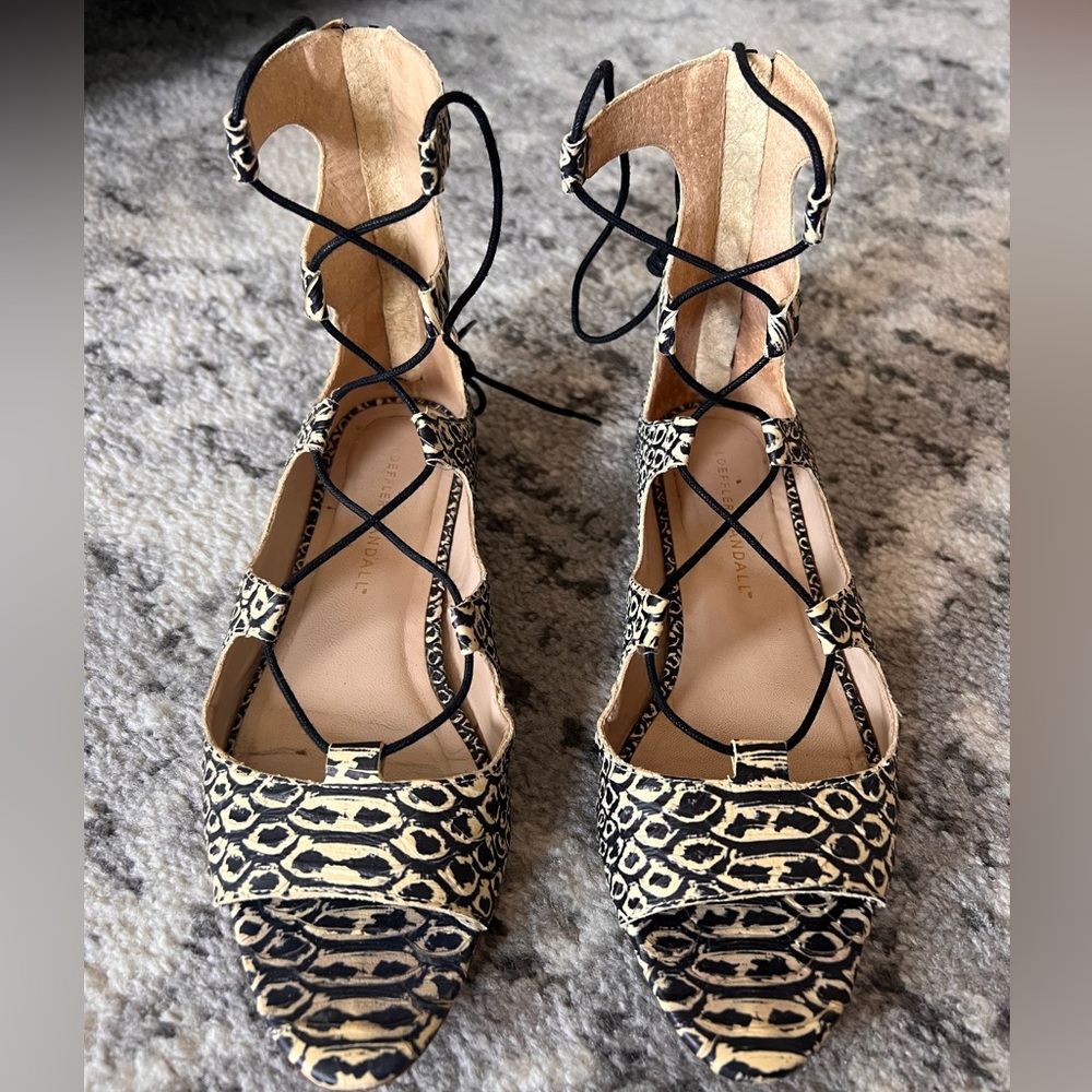 Loeffler Randall leather sandals. Size 6
